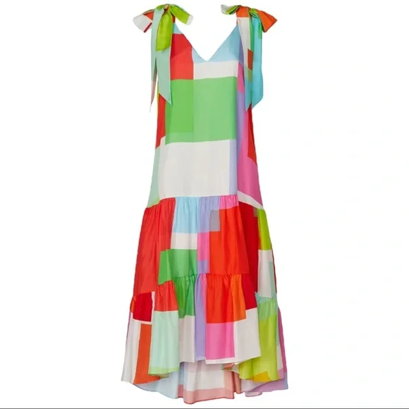 Tanya TaylorDonatellasilk streipe midi shift Dress